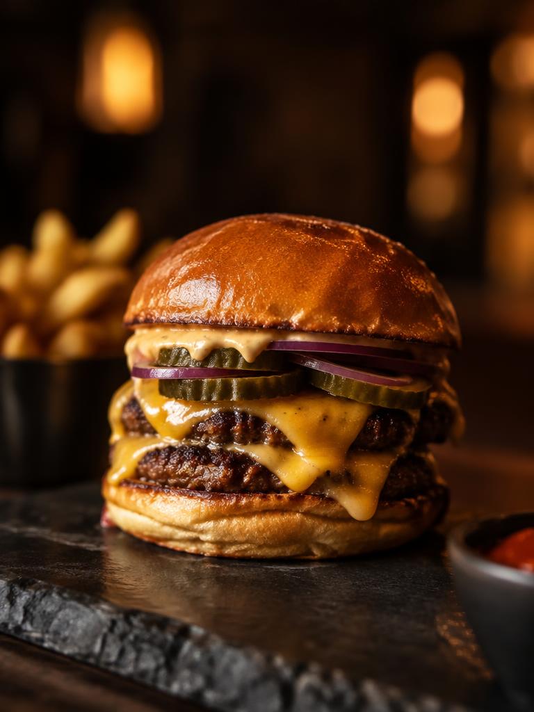 Hambúrguer artesanal da Burger da Vila